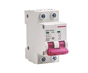 Interruttore Magnetotermico Interruttore Automatico Miniaturizzato: 2P 16A 1000V Interruttores Di Circuito DC, Din Rail Overload Protection Air Switch Circuit Breaker Per Circuito O Attrezzatura DC