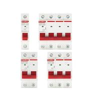 Interruttore Magnetotermico Interruttore di isolamento Din Rail 1P 2P 3P 4P 40A 63A 100A 125A for uso domestico industriale automatico AC 230V 400V(1P,40A)