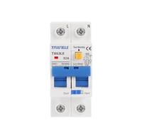 Interruttore Magnetotermico Interruttore differenziale 230V 2P MCB 30mA Protezione da sovraccarico, cortocircuito, dispersione di corrente RCBO RCCB RCD 16A 32A 63A(80A)