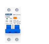 Interruttore Magnetotermico Interruttore differenziale tipo C 2P AC230V MCB Protezione da perdite RCBO sovraccarico e cortocircuito RCCB RCD(25A)