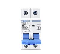 Interruttore Magnetotermico Mini interruttore solare 2P DC 1000V 3A 6A 10A 16A 20A 25A 32A 40A 50A 63A DC MCB for impianto fotovoltaico Differenziale Riarmo Automatico (Misurare : 63A)