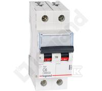 Interruttore magnetotermico S 302 2P C 6A 6000A TX3 403524