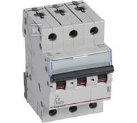 Interruttore magnetotermico S 303 3P C 4A 6000A TX3 403540