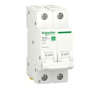Interruttore magnetotermico Schneider 20A 1P+N 4,5KA C 2 Moduli R9F37620