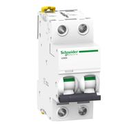Interruttore magnetotermico Schneider 2P 2A 6KA C 2M IC60N A9F74202