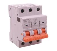 Interruttore Magnetotermico Trifase 3P 63A C63, MCB Curva C 10kA, 3 Moduli DIN 400V, Serie Professionale GYM9H, Accoppiabile con Bobina di Sgancio GA01231 GA01232