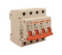 Interruttore Magnetotermico Trifase 4P 40A C40, Curva C 6kA, 4 Moduli DIN 380V AC, Certificato IEC60898-1, Serie SB6L