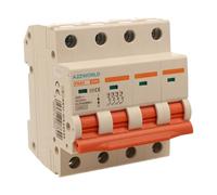 Interruttore Magnetotermico Trifase 4P 40A D40, Curva D 10kA, 4 Moduli DIN 380V AC, Certificato IEC60898-1, Serie PB8H Professionale