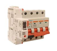 Interruttore Magnetotermico Trifase Con Riarmo Automatico, Curva D 50A, 4P 10kA 380V, 5 Moduli DIN, 3 Tentativi (10s/60s/300s)