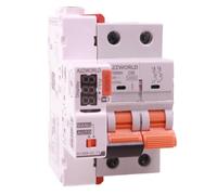 Interruttore Magnetotermico WIFI Riarmo Automatico, 2P 40A C40, MCB Curva C 10kA, APP Tuya Smart Life, 3 Moduli DIN 400V, Serie Professionale GYM9H