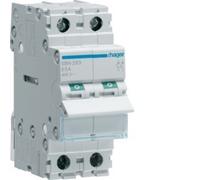 Interruttore di manovra sezionatore Hager 2P 63A 2 Moduli SBN263