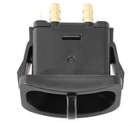 Interruttore manuale della valvola a pagaia per il controllo elettrico della pompa dell'aria sui sedili di auto e camion Sistema di sospensione pneumatica Facile da installare Push Tabs Mount Nero