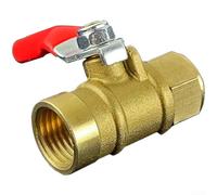 Interruttore manuale della valvola a sfera in rame con finitura cromata per pompa a stantuffo ad alta pressione Sistema di irrigazione agricolo Colore giallo Dimensione A (D)
