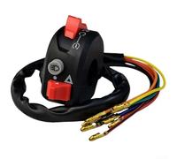 Interruttore manubrio con pulsante LED verde, visione notturna | Start, Kill, Indicatore di direzione in uno, montaggio semplice, funzionamento intuitivo, per tutti i modelli