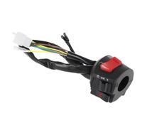 Interruttore manubrio moto 1 Paio Di Interruttore Manubrio Da Moto 7/8 Pollici Per L'interruttore Di Controllo Del Faro Del Segnale Di Svolta Del Clacson Impermeabile Universale