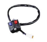 Interruttore manubrio moto Adapté pour indicatori di direzione e interruttori controllo fari per moto da cross. Pulsante interruttore avvio/arresto(Headlight B)