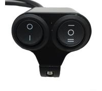 Interruttore manubrio per atv 7/8 pollici 12V doppio pulsante per alluminio | Design a due tasti, 2 + 3 marce, per fari e fendinebbia, facile da montare
