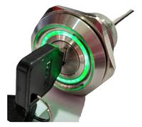 Interruttore metallico da 30 mm a 2 o 3 posizioni con illuminazione, 3 V, 6 V, 12 V, 24 V, 220 V, interruttore girevole in acciaio inox impermeabile, LAS1-AGQ3 (anello arancione LED, 3