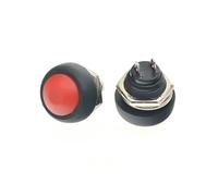 Interruttore mini a 2 pin, 12 mm, 1 A, Pbs33b, 12 V, pulsante momentaneo, reset, non bloccabile, Pbs-33b, 10 pezzi(Red 1PCS)