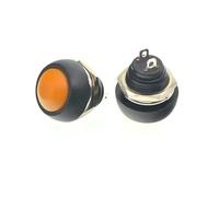 Interruttore mini a 2 pin, 12 mm, 1 A, Pbs33b, 12 V, pulsante momentaneo, reset, non bloccabile, Pbs-33b, 10 pezzi(Orange 1PCS)