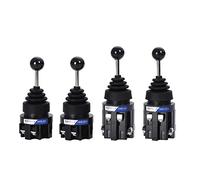 Interruttore momentaneo 1 pz 30mm Monolever Cross Rocker Master Switch Joystick Auto-reset Auto-blocco 2NO 4NO HKB-201(2 Way Self Lock)