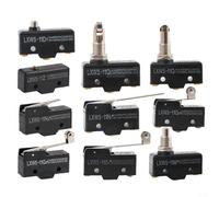 Interruttore momentaneo LXW5-11M picchetto di pressione 380 V AC 220 V DC 10 A metallo interruttore di confine SPDT 1NO1NC per controllo industriale ingegneria meccanica (LXW5-11G1)