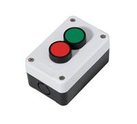 Interruttore momentaneo station box Start stop interruttore a pulsante impermeabile autosigillante arresto di emergenza scatola controllo industriale con maniglia il simbolo della freccia(1 hole O)