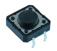 Interruttore Momentaneo Tattile Push Button 12x12mm PCB SPST Nero