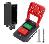 Interruttore monofase, 230 V, 16 A, interruttore di sicurezza, interruttore di sicurezza a tensione zero, interruttore di emergenza impermeabile IP54, per tavolo di fresatura e altri dispositivi