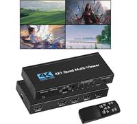 Interruttore Multiviewer HDMI 4X1 4K Switcher Senza Soluzione Di Continuità 4 in