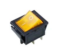 Interruttore ON/Off 4 pin con luce 10A AC125-250V KCD4 Pulsante piccolo(Green)