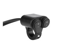 Interruttore ON/OFF Fari, Manubrio Universale per Moto, Fari, Fendinebbia, Clacson, Interruttore a Pulsante Doppio Controllo, Comodo Controllo delle Luci e del Clacson della