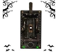 Interruttore On-Off Luce Halloween Decorazione Per Portalampada In Stile | Con Placca Murale Luce Verde Lampeggiante Per Casa Tematica Feste, Vacanze e Film Horror