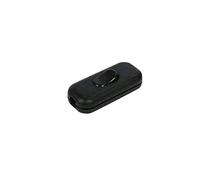 Interruttore ON OFF Passafilo 250V ac 2A Unipolare per Abat Jour - Nero
