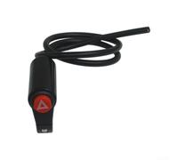 Interruttore on/off per faro fendinebbia per clacson | Corpo in lega di alluminio, pulsante rosso, indicatore LED, controllo della luce di pericolo, montaggio
