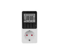Interruttore Orario Digitale Elettronico per Cucina, Presa di Corrente 230 V, Programmabile 7 Giorni, 12/24 Ore, Spina UE