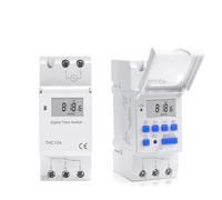 Interruttore orario digitale programmabile settimanale elettronico 7 giorni Controllo timer relè AC 220V 230V 12V 24V 48V 16A Montaggio su guida DIN THC15A 1 pz(220V AC)