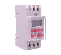 Interruttore Orario Digitale Settimanale, Orologio Timer Modulare su Guida DIN, 16 ON/OFF, Display LCD, Funzione Impulso e Countdown, Programmatore Luci Pompa Cancello, 2 Moduli da Quadro Elettrico