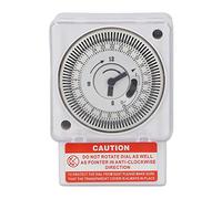 Interruttore Orario Meccanico Industriale 24 Ore Timer con Intervallo 15 Minuti AC220V Guscio Ignifugo PC Impermeabile Antipolvere