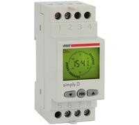 Interruttore orario digitale Vemer Simply D con programmazione giornaliera VE512000