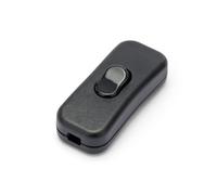 Interruttore passate per lampada, colore nero, 220V 230V 2,5A, fissaggio del cavo a vite, ideale lampade da tavolo, da terra, scrivania, abat-jour, camera da letto comodino