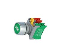 Interruttore PBF22-1O/C G START: pressione asta. Pos: 1 NC + NO 3A/230VAC 22m...