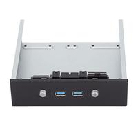 Interruttore per Adattatore per Pannello Frontale USB 3.0 a 2 Porte, Alimentazione Standard SATA 15PIN, per Controllo Multi Disco Rigido, Commutazione Multi, unità