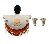 Interruttore per chitarra a 5 vie, interruttore per chitarra ST, selettore pickup a leva super a 24 pin con commutazione fluida, include viti di montaggio, ricambio per chitarre elettriche, 43 x 58 mm