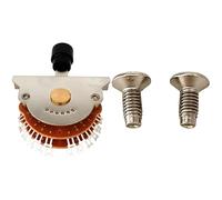 Interruttore per chitarra a 5 vie, interruttore per chitarra ST, selettore pickup a leva super a 24 pin con commutazione fluida, include viti di montaggio, ricambio per chitarre elettriche, 43 x 58 mm
