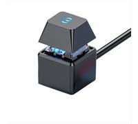 Interruttore per computer Scheda madre PC Luce LED di avvio esterna Pulsante quadrato ON/OFF Cavo di prolunga da 2 m Nero