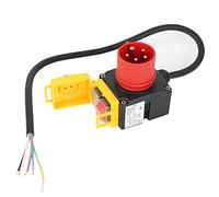 Interruttore per dispositivi, 250 V, 10 A, 3 fasi, interruttore di sicurezza con cavo da 60 cm, interruttore a tensione zero, sportello di emergenza combinato, compatibile con KEDU KOA7