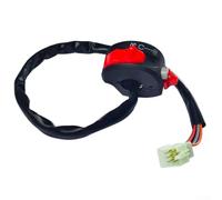 Interruttore per il controllo del manubrio del motociclo | tre funzioni ABS nero avviamento, faro e interruttore di alimentazione | adatto per la maggior parte delle moto