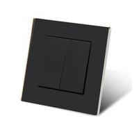 Interruttore per luce a levetta, 2 scomparti 1 via,interruttore meccanico da parete 86 mm,interruttore standard 10 Amp,250 V