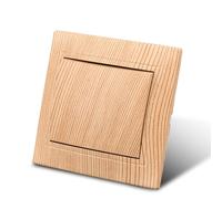 Interruttore per luce a levetta,venature del legno 1 scomparti,1 via,interruttore meccanico da parete 86 mm,interruttore standard 10 Amp,250 V